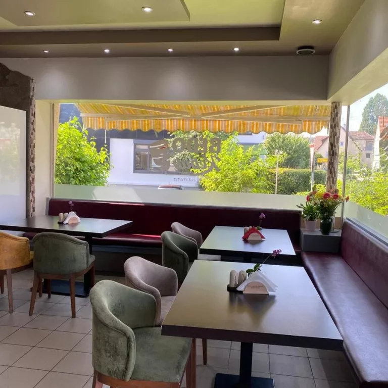 Innenraum des Restaurants.